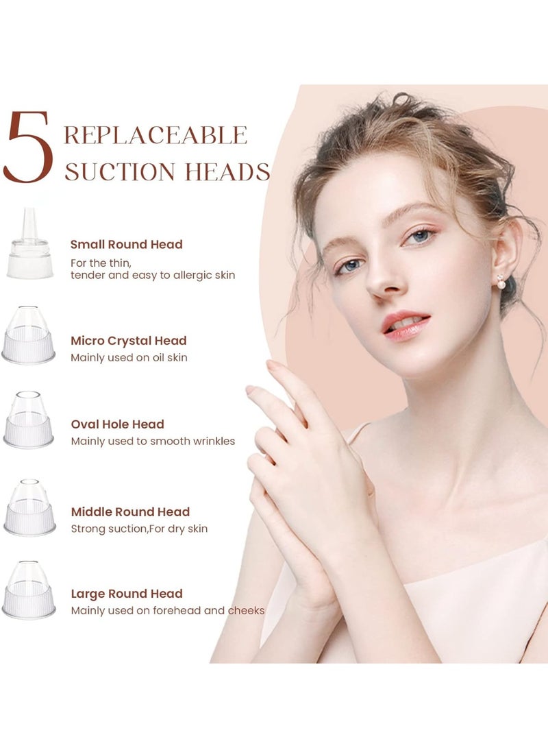 general 2025 Blackhead Remover Pore Vacuum,Facial Pore Cleaner-5 Suction Power,5 Probes,USB Rechargeable Blackhead Vacuum Kit Electric Acne Extractor Tool for Adult - Image 5